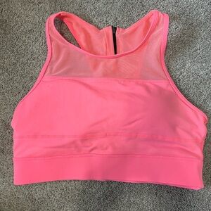 ZYIA Pink Racerback Sports Bra with Moisture-Wicking Fabric